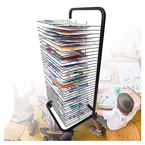 Art Trockengestell Bodenstehend Zeichenbrett Halter mit Umlenkrolle Geeignet für Kindergarten Studio Kreativstudio Geschenk für von Generisch