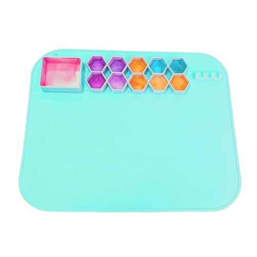 Artist Painting Station - 15.75 inches Silicone Painting Mat for Kids, Nonstick Resin Jewelry Casting Tool with Large Workplace, Creative Art Projects for Desk Counter Table Drawing Craft von Generisch