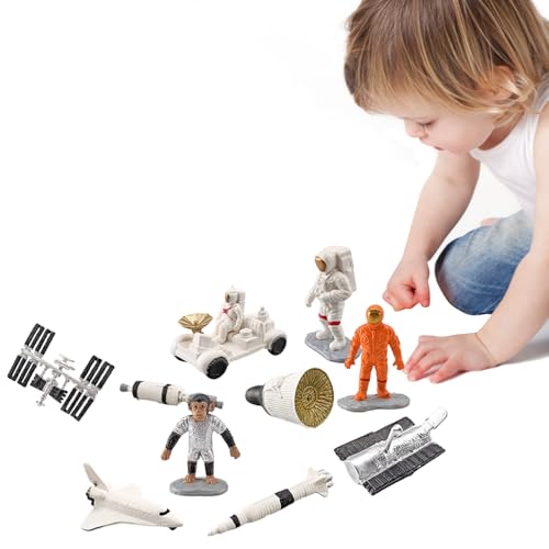 Astronaut -Figurenstatue - Set von 10 -Figuren | Mini -Weltraummodelle für Desktop-, Büro-, Wohnkultur-, Wissenschafts- und Astronomie -Sammlerstücke, äußere Miniaturstatuen, Bildungsdekorati Astronaut -Figurenstatue - Set von 10 -Figuren | Mini -Weltraummodelle für Desktop-, Büro-, Wohnkultur-, Wissenschafts- und Astronomie -Sammlerstücke, äußere Miniaturstatuen, Bildungsdekorati von Generisch