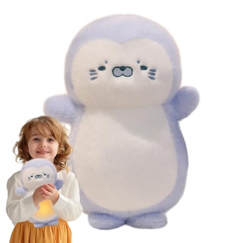 Atmendes Spielzeug - Atmendes Pinguin Kuscheltier - Beruhigende Schlafhilfe Für Kinder Zu Hause & Unterwegs Als Geschenk Für Kleinkinder Atmendes Spielzeug - Atmendes Pinguin Kuscheltier - Beruhigende Schlafhilfe Für Kinder Zu Hause & Unterwegs Als Geschenk Für Kleinkinder von Generisch