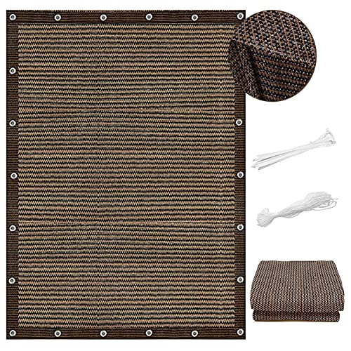 Atmungsaktives Outdoor-Sonnensegel, 2,8 x 6,5 m, wasserdurchlässig, mit Windschutznetz und 1 x 5 m Seilen, ideal für Garten, Terrasse, Hinterhof, Braun Atmungsaktives Outdoor-Sonnensegel, 2,8 x 6,5 m, wasserdurchlässig, mit Windschutznetz und 1 x 5 m Seilen, ideal für Garten, Terrasse, Hinterhof, Braun von Generisch