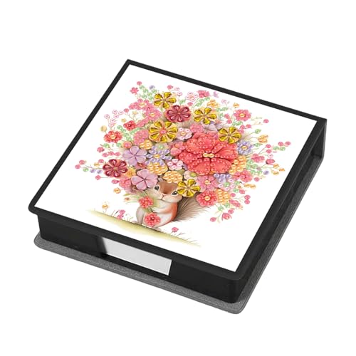 Aufbewahrungsbox für Diamant-Notizen, mit 160 Haftnotizen, Diamant-Kunstmalerei, Leder, Nachrichtenpapier, Aufbewahrungsbox, wiederverwendbare Notizboxen, für den Schreibtisch, Eichhörnchen Aufbewahrungsbox für Diamant-Notizen, mit 160 Haftnotizen, Diamant-Kunstmalerei, Leder, Nachrichtenpapier, Aufbewahrungsbox, wiederverwendbare Notizboxen, für den Schreibtisch, Eichhörnchen von Generisch