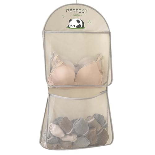 Aufbewahrungstasche aus Netzstoff – Aufbewahrungstasche zum Aufhängen der Tür | Tasche zum Aufhängen des Organizers mit 2 Schichten mit Haken | Transparent Visual No-Drailling Closet Sto Aufbewahrungstasche aus Netzstoff – Aufbewahrungstasche zum Aufhängen der Tür | Tasche zum Aufhängen des Organizers mit 2 Schichten mit Haken | Transparent Visual No-Drailling Closet Sto von Generisch