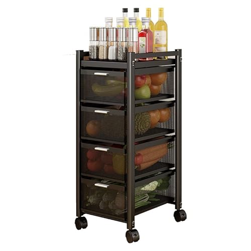 Aufbewahrungswagen aus Netzstoff mit Schublade und Rollrädern, vielseitiger Organizer für Zuhause, Büro, Küche, Bad und Schlafzimmer Aufbewahrungswagen aus Netzstoff mit Schublade und Rollrädern, vielseitiger Organizer für Zuhause, Büro, Küche, Bad und Schlafzimmer von Generisch