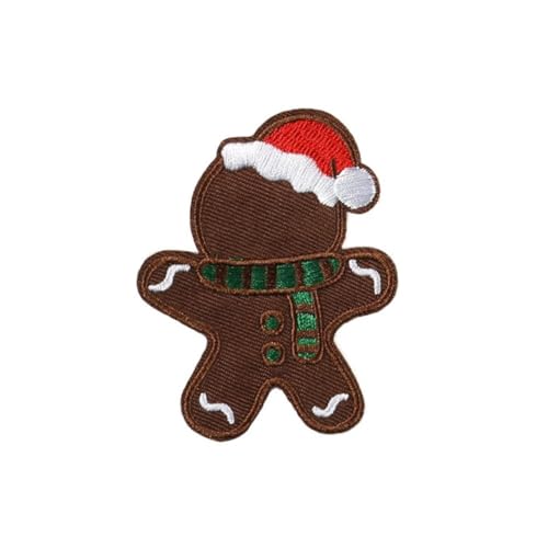 Aufbügler mit Weihnachtsmotiv, bestickt, zum Aufnähen, Reparatur-Flicken, niedliches Weihnachtsmann-Design, Weihnachtsbaum-Motiv Aufbügler mit Weihnachtsmotiv, bestickt, zum Aufnähen, Reparatur-Flicken, niedliches Weihnachtsmann-Design, Weihnachtsbaum-Motiv von Generisch