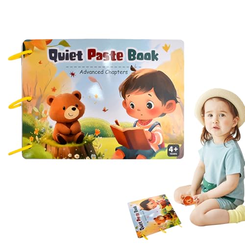 Aufkleber -Aufkleberbuch, Learning Sticker Book - Sensorisches Spielzeug Animal Sticker Book Vorschulaktivität | Kinderspielzeug interaktive Feinmotorik -Fähigkeiten Kinderhandwerk für Kindergarten von Generisch