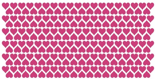 Aufkleber Etiketten Klebeherzen Herzen Herz Klebepunkte aus Folie 222 Stück pink matt Größe 10 mm selbstklebend farbig wetterfest Markierungen Organisieren DIY basteln verzieren Scrapbooking von Generisch