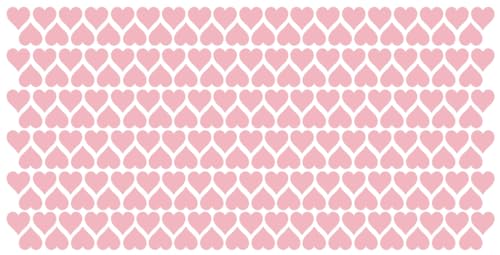 Aufkleber Etiketten Klebeherzen Herzen Herz Klebepunkte aus Folie 222 Stück rosa pastellrosa matt Größe 10 mm selbstklebend farbig wetterfest Markierungen Organisieren basteln verzieren Scrapbooking von Generisch
