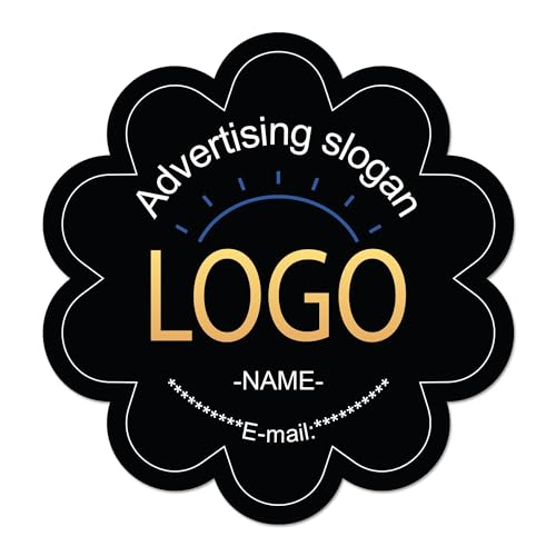 Aufkleber Selbst Gestalten - Sticker Personalisiert für Firmenlogos, Hochzeiten, Partys, Festivals, 100 Stk Logo Sticker für Kleinunternehmen, Aufkleber Personalisiert mit Mehreren Formen und Größen Aufkleber Selbst Gestalten - Sticker Personalisiert für Firmenlogos, Hochzeiten, Partys, Festivals, 100 Stk Logo Sticker für Kleinunternehmen, Aufkleber Personalisiert mit Mehreren Formen und Größen von Generisch