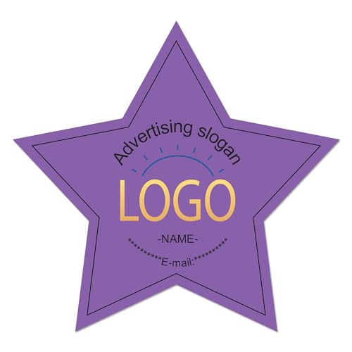 Aufkleber Selbst Gestalten - Sticker Personalisiert für Firmenlogos, Hochzeiten, Partys, Festivals, 100 Stk Logo Sticker für Kleinunternehmen, Aufkleber Personalisiert mit Mehreren Formen und Größen Aufkleber Selbst Gestalten - Sticker Personalisiert für Firmenlogos, Hochzeiten, Partys, Festivals, 100 Stk Logo Sticker für Kleinunternehmen, Aufkleber Personalisiert mit Mehreren Formen und Größen von Generisch