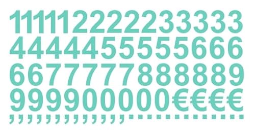 Aufkleber Sticker Klebezahlen Klebezahl Zahlen Zahl Nummern aus Folie 50 Zahlen mint matt Höhe 2 cm selbstklebend wetterfest Nummerierung Preisauszeichnung Beschriftung Modellbau verzieren Aufkleber Sticker Klebezahlen Klebezahl Zahlen Zahl Nummern aus Folie 50 Zahlen mint matt Höhe 2 cm selbstklebend wetterfest Nummerierung Preisauszeichnung Beschriftung Modellbau verzieren von Generisch