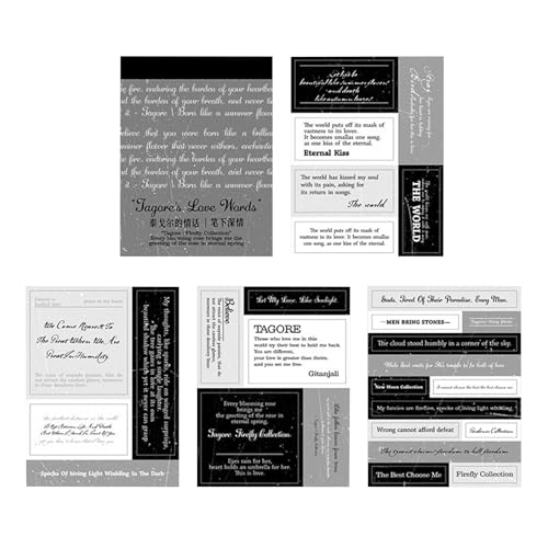 Aufkleber für Scrapbooking | Inspirierende Vintage-Liebeszitate Aufkleber – Ästhetische Journaling-Lieferungen Menschen Aufkleber für Journaling Scrapbooking Aufkleber Aufkleber für Scrapbooking | Inspirierende Vintage-Liebeszitate Aufkleber – Ästhetische Journaling-Lieferungen Menschen Aufkleber für Journaling Scrapbooking Aufkleber von Generisch