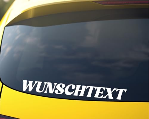 Aufkleber selbst gestalten mit Vorschau - Länge zwischen 10-150cm - Wunschaufkleber Buchstaben Autoaufkleber - Aufkleber Text Sticker fürs Auto und Motorrad nach Wunsch von Generisch