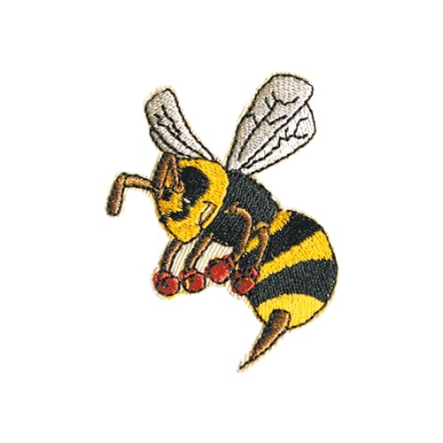 Aufnäher "Biene Rot Pollen" Flicken Patch Imker Kleidung Loch von Generisch