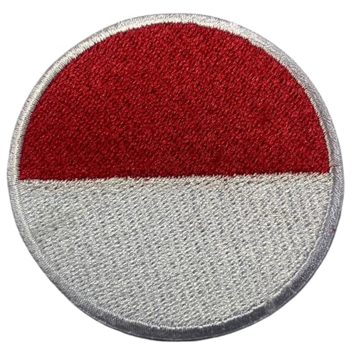 Aufnäher Flagge Indonesien rund - 6cm bestickt Aufbügel/Aufnähen - Taktisches Militär Emblem für Jacken, Rucksäcke, Hüte, Westen & Kleidung - Kreisförmige Nationalflagge Patch Aufnäher Flagge Indonesien rund - 6cm bestickt Aufbügel/Aufnähen - Taktisches Militär Emblem für Jacken, Rucksäcke, Hüte, Westen & Kleidung - Kreisförmige Nationalflagge Patch von Generisch
