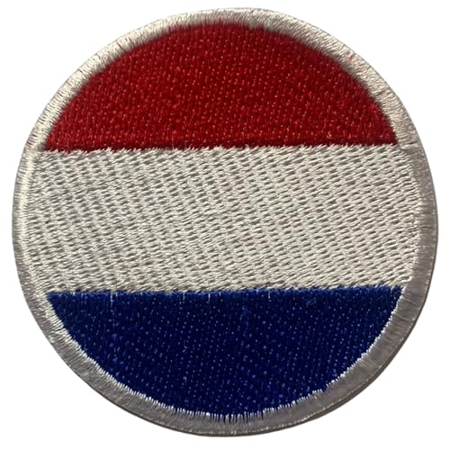 Aufnäher Niederlande Flagge Rund - 6cm Besticktes Bügelbild Aufbügler Aufnähen - Taktisches Militär Emblem für Jacken, Rucksäcke, Hüte, Westen & Kleidung - Kreisförmige Nationalflagge Patch Aufnäher Niederlande Flagge Rund - 6cm Besticktes Bügelbild Aufbügler Aufnähen - Taktisches Militär Emblem für Jacken, Rucksäcke, Hüte, Westen & Kleidung - Kreisförmige Nationalflagge Patch von Generisch