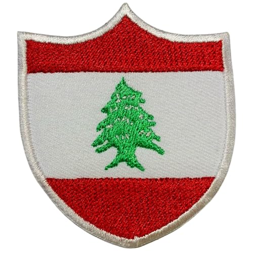 Aufnäher mit Libanon-Flagge, bestickt, zum Aufbügeln oder Aufnähen, Nationalsymbol, Militär-Aufnäher für Kleidung, Rucksäcke, Mützen Aufnäher mit Libanon-Flagge, bestickt, zum Aufbügeln oder Aufnähen, Nationalsymbol, Militär-Aufnäher für Kleidung, Rucksäcke, Mützen von Generisch
