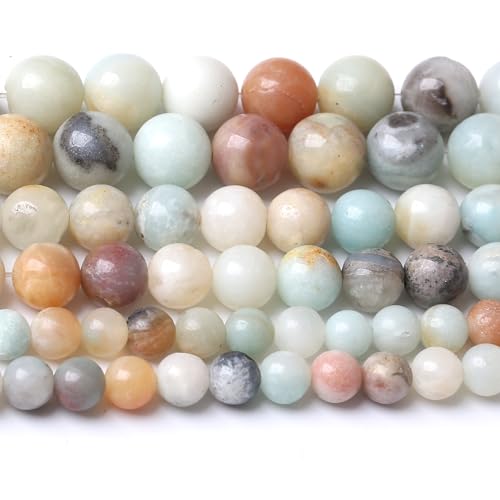 Ausgefallene Steinperlen für Schmuckherstellung, Bastelarbeiten, Edelsteinperlen-Set (4 mm, 88 Stück), Perlen für Armbänder, Halsketten, Heimdekoration von Generisch