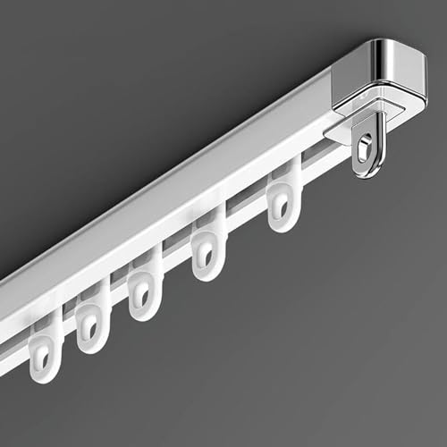 Ausziehbare Vorhangschiene für Wohnzimmer, Schlafzimmer, Badezimmer - Decken-/Wandhalterung, einziehbares Design von Generisch