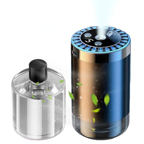 Auto Duftöl Diffuser, USB-C Wiederaufladbar Duftspender mit 50ml Ätherische Öle, Auto Lufterfrischer Diffusor mit 7-Farben LED Sternenlicht Projektion für Auto Zuhause und Unterwegs Auto Duftöl Diffuser, USB-C Wiederaufladbar Duftspender mit 50ml Ätherische Öle, Auto Lufterfrischer Diffusor mit 7-Farben LED Sternenlicht Projektion für Auto Zuhause und Unterwegs von Generisch