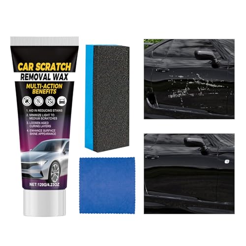 Auto -Kratzerentferner - Kit | Kratzerentfernerwachs, ein Werkzeug zur Entfernung von Lackpolituren und ein glänzendes für Fahrzeug, Auto, LKW und Motorrad von Generisch