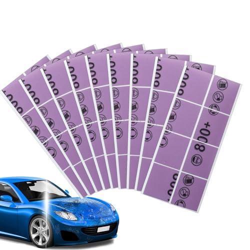 Auto Schleifpapier,Trocken und Nass Schleifmittel - 72 Blätter Stoffbasis für Scheinwerfer Möbelreparatur Schränke Basteln Auto Schleifpapier,Trocken und Nass Schleifmittel - 72 Blätter Stoffbasis für Scheinwerfer Möbelreparatur Schränke Basteln von Generisch