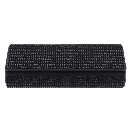 Auto-Sonnenbrillen-Etui, glitzernd, Auto-Sonnenbrillenhalter mit Magnetverschluss, Sonnenbrillen-Organizer, Kristall-Sonnenbrillenhalter, Schutzbox, universal, Schwarz Auto-Sonnenbrillen-Etui, glitzernd, Auto-Sonnenbrillenhalter mit Magnetverschluss, Sonnenbrillen-Organizer, Kristall-Sonnenbrillenhalter, Schutzbox, universal, Schwarz von Generisch