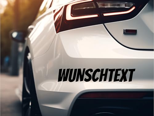 Autoaufkleber Aufkleber selbst gestalten Wunschaufkleber Buchstaben Wunschtext Name - für alle glatten Oberflächen - 10cm-150cm Schriftzug Sticker Werbung Tuning Auto Fahrrad Wohnmobil KFZ von Generisch