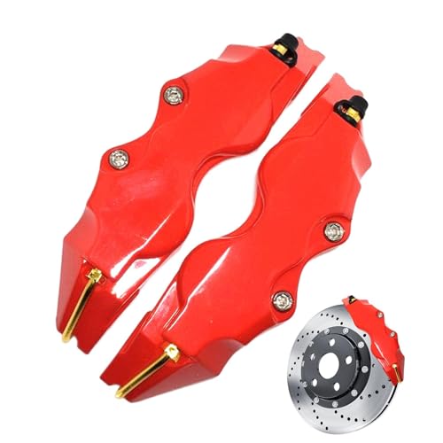 Autobremsceciper Protector Covers | 2pcs Wheel Hub Container Cover Kit - Stylish Brems Decoration Accessoire für automatische Verbesserungen, Bremsstaubschild, hitzebeständige, einfache Installationsa Autobremsceciper Protector Covers | 2pcs Wheel Hub Container Cover Kit - Stylish Brems Decoration Accessoire für automatische Verbesserungen, Bremsstaubschild, hitzebeständige, einfache Installationsa von Generisch