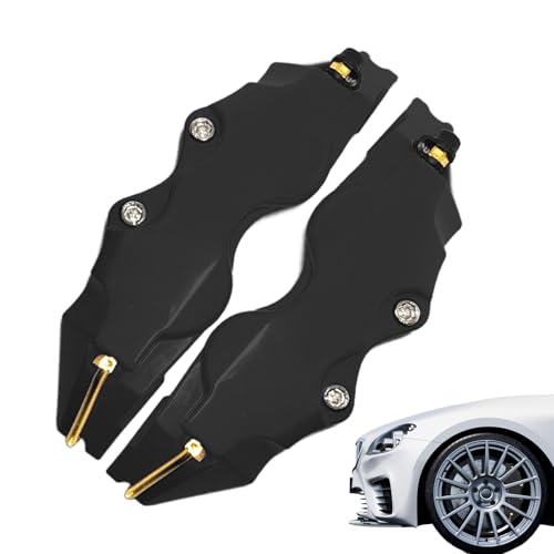 Autobremsceciper Protector Covers | 2pcs Wheel Hub Container Cover Kit - Stylish Brems Decoration Accessoire für automatische Verbesserungen, Bremsstaubschild, hitzebeständige, einfache Installationsa Autobremsceciper Protector Covers | 2pcs Wheel Hub Container Cover Kit - Stylish Brems Decoration Accessoire für automatische Verbesserungen, Bremsstaubschild, hitzebeständige, einfache Installationsa von Generisch