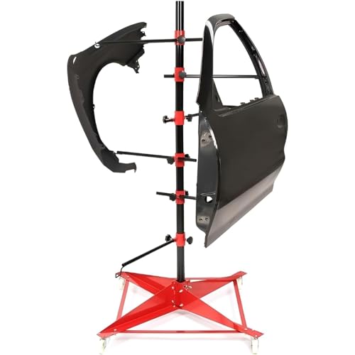 Autolackierregal mit verstellbaren Haken und Rädern – Multifunktions-Display für Karosserie-Sprühlack-Organisation von Generisch