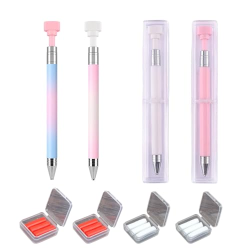 Automatic Refillable Wax Pen, Fine Point Diamond Art Accessories, Diamond Art Pens Refillable with Wax, for Diamond Art Nail DIY Craft (4 pcs-A) von Generisch