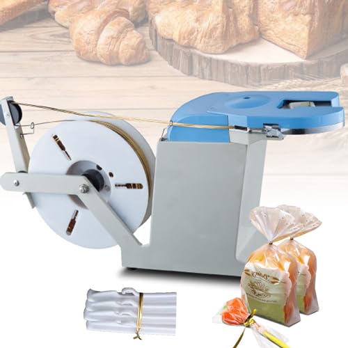 Automatische Drehbindemaschine für sicheren Beutelverschluss | Elektrische halbmanuelle Bedienung mit einstellbarem Anziehen | Ideal zum Verpacken und Versiegeln von Lebensmitteln von Generisch