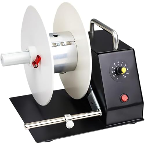 Automatische Etikettenaufwickler, elektrisch, verstellbare Wickelbreite 20–110 mm, Durchmesser 180 mm, Geschwindigkeit 1–8 Zoll/Sekunde, für Logistik, Elektronik und Kleidung von Generisch