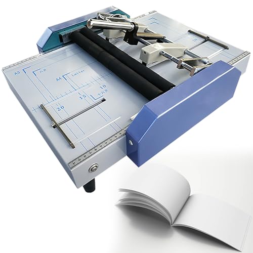 Automatische Heftbindemaschine mit zwei verstellbaren Seitenführungen und zwei Heftgeräten, ideal für Druckfabriken und Schulen von Generisch