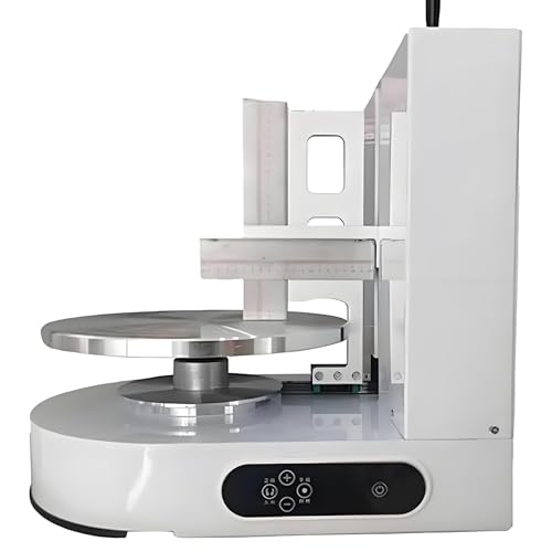 Automatische Kuchencreme-Streumaschine mit verstellbarer Kantenoberfläche, 35 cm Drehteller für Geburtstagskuchendekoration, elektrisches Sahneglättwerkzeug Automatische Kuchencreme-Streumaschine mit verstellbarer Kantenoberfläche, 35 cm Drehteller für Geburtstagskuchendekoration, elektrisches Sahneglättwerkzeug von Generisch