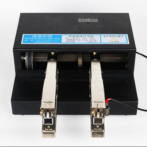 Automatische Papierbindemaschine mit Pedalschalter, robuster industrieller Hefter für Buchhandlung, Fabrik, Karton und Aktenbindung von Generisch