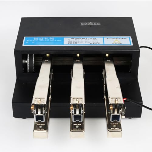 Automatische Papierbindemaschine mit Pedalschalter, robuster industrieller Hefter für Buchhandlung, Fabrik, Karton und Aktenbindung von Generisch