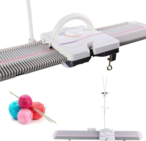 Automatische Strickmaschine – 150 Nadeln, mittlere Stärke, Bastelmaschine für den Heimgebrauch, strickt 6,5 mm Garn, Maße 118 x 36 x 12 cm, ideal für Handstrickprojekte Automatische Strickmaschine – 150 Nadeln, mittlere Stärke, Bastelmaschine für den Heimgebrauch, strickt 6,5 mm Garn, Maße 118 x 36 x 12 cm, ideal für Handstrickprojekte von Generisch