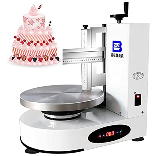 Automatische Zuckerguss Maschine für runde Kuchen, 4-12 Zoll – Creme Dekorations Spreizer und Glättung, ideal für Geburtstagskuchen, 220V, einfacher Einsatz von Generisch