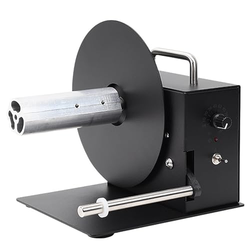 Automatischer Etikettenaufwickler, 180 mm Rückspuldurchmesser, 100 mm Rückspulbreite, Zwei-Wege-Rücklauf, 20,3 cm/s Geschwindigkeit für Bekleidungsanhänger, Barcode, selbstklebende Aufkleber von Generisch
