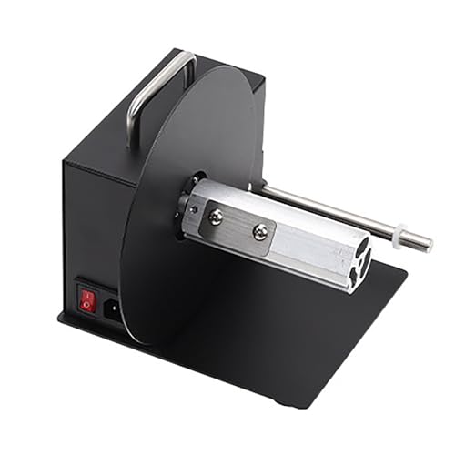 Automatischer Etikettenaufwickler – Rückspulgeschwindigkeit 20,3 cm/s, 180 mm Rückspuldurchmesser, 100 mm Rückspulbreite, Zwei-Wege-Rückspulen für Kleidungsetiketten, Barcode, selbstklebende Aufkleber von Generisch