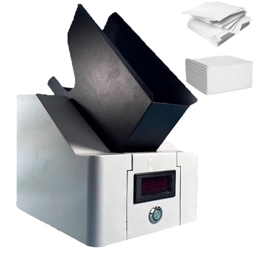 Automatischer Papier-Jogger, effiziente Schreibtisch-Papiersortiermaschine mit verstellbarem Rahmen, ideal für Büro, Bank und Kopierer, optimiert die Dokumentenorganisation von Generisch