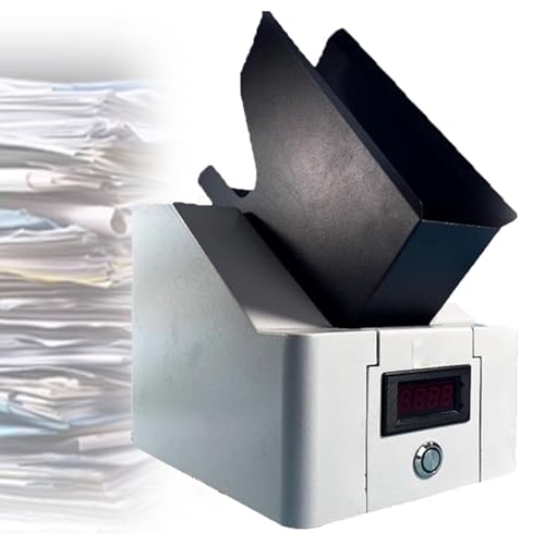 Automatischer Schreibtisch-Papier-Jogger und Sortierer mit Führungsecken, effizienter Büropapier-Organizer für A4-Blätter, löst Unordnung und Fehlausrichtung von Generisch