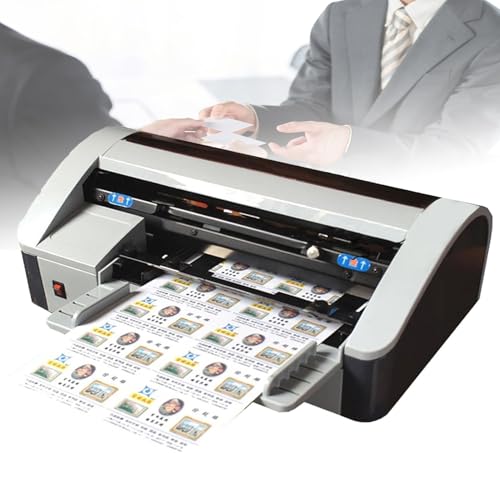 Automatischer Visitenkartenschneider, elektrische Kartenschneidemaschine mit verstellbarem Rand, Hochgeschwindigkeits-Profi-Papierschneidemaschine für effizienten Bürogebrauch Automatischer Visitenkartenschneider, elektrische Kartenschneidemaschine mit verstellbarem Rand, Hochgeschwindigkeits-Profi-Papierschneidemaschine für effizienten Bürogebrauch von Generisch