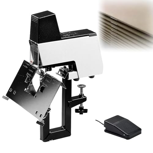 Automatischer elektrischer Hefter, robuster Flach- und Sattelhefter, 1-9-stufige Krafteinstellung, bindet 20-50 Blatt, Bindungstiefe 0-102 mm, kompatibel mit 66/6 und 66/8 Heftklammern Automatischer elektrischer Hefter, robuster Flach- und Sattelhefter, 1-9-stufige Krafteinstellung, bindet 20-50 Blatt, Bindungstiefe 0-102 mm, kompatibel mit 66/6 und 66/8 Heftklammern von Generisch