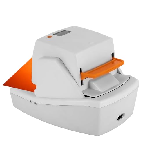 Automatischer elektrischer Heftgerät, robust, mit LCD-Display, einstellbare Geschwindigkeit und Rand, leiser staufreier Betrieb für Büro, Schule und Zuhause von Generisch