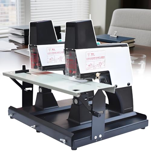 Automatischer elektrischer Sattelhefter – 9-Gang-Bindemaschine, Dual-Kopf, Touchscreen & Fußpedal-Modus für 23/6, 23/8, 24/6, 24/8 Heftklammern von Generisch