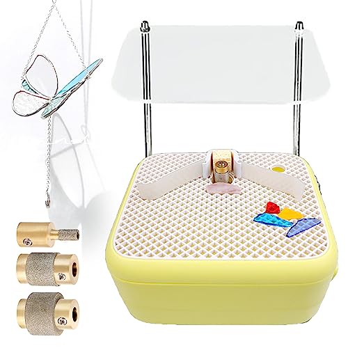 Automatisches Buntglas-Schleifer-Set mit Trennwand, enthält mehrere Schleifer-Bits und Fingerlinge für DIY-Kunstprojekte Automatisches Buntglas-Schleifer-Set mit Trennwand, enthält mehrere Schleifer-Bits und Fingerlinge für DIY-Kunstprojekte von Generisch