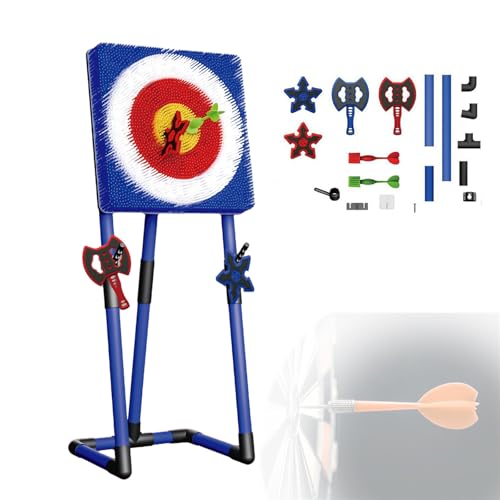 Axe Wurfspiel Set, Faltbare Zielscheibe mit 2 Achsen, 2 Sechs-Stern-Dartpfeilen, 2 Darts für Outdoor-Familienspaß und Büro-Stressabbau Axe Wurfspiel Set, Faltbare Zielscheibe mit 2 Achsen, 2 Sechs-Stern-Dartpfeilen, 2 Darts für Outdoor-Familienspaß und Büro-Stressabbau von Generisch